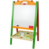  Edukativna dvostrana ploča sa kredom, slovima i brojevima - zeleno/narančasta | Shoptok.si