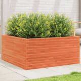  Vrtna sadilica voštano smeđe boje 100x100x46 cm od borovine | shoptok.hr