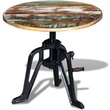 In Bočni stolić 60 x (42-63) cm obnovljeno drvo i lijevano željezo | shoptok.hr