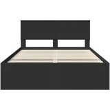  Krevetna konstrukcija Crna 150 x 200 cm Konstruirano drvo | shoptok.hr