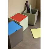 Hübsch Plava/tamno siva škrinja od čvrste jeseni 40x45 cm Vault – | shoptok.hr
