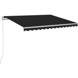  Tenda na ručno uvlačenje s LED svjetlima 450 x 350 cm antracit | shoptok.hr