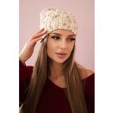 Kesi marka niezdefiniowana Cap with fleece Roksana K209 ecru Cene