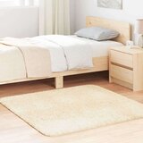 vidaXL Čupavi tepih s visokim vlaknima krem 120x120 cm poliester | shoptok.hr