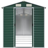  Vrtno spremište zeleno 191 x 555 x 198 cm od pocinčanog čelika | shoptok.hr
