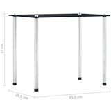  Komplet mizic 3 kosi črne barve kaljeno steklo, (20625148) | Shoptok.si