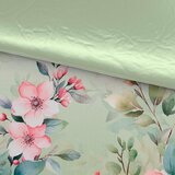 Esposa OBOJESTRANSKA POSTELJNINA FLOW 140/200 cm saten zelena | Shoptok.si