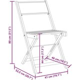 vidaXL 3-dijelni bistro set od tkanine i masivnog drva plava i bijela | shoptok.hr