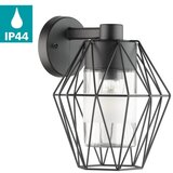 Eglo Canove vanjska zidna/1, e27, čelik/crna/staklo | shoptok.hr