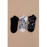 TRENDYOLMILLA Ženski set čarapa Thmss26Co00033, 3 para, Crni Cene