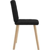 vidaXL Jedilni stoli 4 kosi črno blago | Shoptok.si