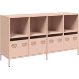 vidaXL Komoda ružičasta 135x39x73,5 cm hladno valjani čelik | shoptok.hr