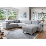 Miuform Svijetlo siva sklopiva/s prostorom za odlaganje kutna garnitura (s lijevim kutom/u obliku slova "U") Classy Sophie – | shoptok.hr