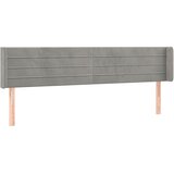  LED uzglavlje svjetlosivo 163x16x78/88 cm baršunasto | shoptok.hr