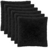  Presvlaka za jastuk 6 pcs HEERLEN Crna 80 x 80 cm PV flis | shoptok.hr
