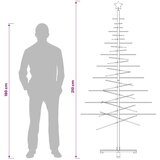  Drveno božićno drvce 210 cm Bambus i masivno borovo drvo - 210 cm Tamno smeđa | shoptok.hr