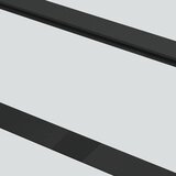  Klizna vrata s priborom crna 102 x 205 cm od ESG stakla | shoptok.hr