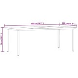  9-dijelni vrtni blagovaonski set s jastucima crni | shoptok.hr