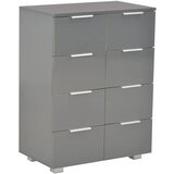 Maison Chic Komoda - Predalnik visok sijaj siva 60x35x80 cm inženirski les, (21719912) | Shoptok.si