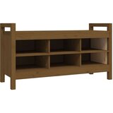 Klupa za hodnik boja meda 110x40x60 cm od masivne borovine | shoptok.hr