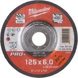 Milwaukee brusna ploča za metal pro+ SG27 125 x 6 mm