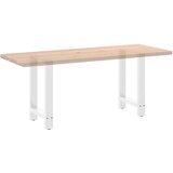  Noge za blagovaonski stol bijele 2 kom 50 x (72-73) cm čelik | Eponuda.ba