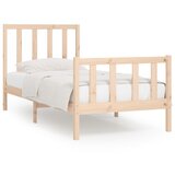 The Living Store Posteljni okvir iz trdnega lesa 90x200 cm - Posteljni Okvir, (21524787) | Shoptok.si