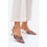 Boto Pumps With Pointed Toe And Open Heel Multicolor Umirana | Shoptok.si