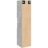 vidaXL Kupaonski viseći ormarić siva boja betona 30x30x130 cm drveni | shoptok.hr