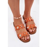 Boto Women's Sandals With Golden Embellishments Orange Jenoriela | ePonuda.com