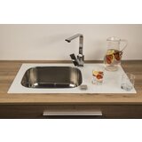 Sink Solution stekleno pomivalno korito S LINE 780 x 435 mm - črna (7020011) | Shoptok.si