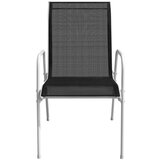  3-dijelni bistro set čelični crni | shoptok.hr