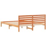  Krevetna konstrukcija s uzglavljem Vosak smeđa 160 x 210 cm | shoptok.hr