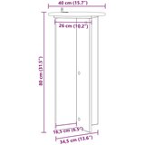  Stalak za biljke 2 pcs Hrast sonoma 40 x 40 x 80 cm | shoptok.hr