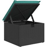  6-dijelni set vrtnih sofa s jastucima crni od poliratana bagrem | shoptok.hr