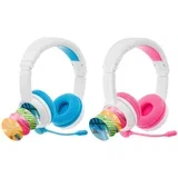 otroške brezžične naglavne slušalke school+ wireless blue