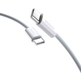 Dudao Vzdržljiv kabel UCB-C PD 60 W s pletenico iz ogljikovih vlaken, 2 m, svetlo moder, (21091072) | Shoptok.si