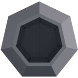  Cvetlično korito Antracit 50 x 50 x 40 cm Jeklo, (5000207638) | Shoptok.si