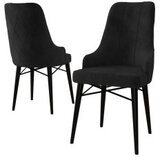Hanah home set stolica Neta, 46x95x42 cm, 2 dijela, crna | Eponuda.ba