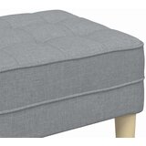  Klupa s jastukom Svijetlo siva 113 x 57 x 39 cm tkanina | shoptok.hr