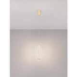 Nova Luce Kovinska LED zatemnitvena viseča svetilka v mat zlati barvi s senčilom iz akrilnega stekla ø 6 cm Pheme – | Shoptok.si