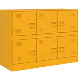 vidaXL Komoda boja senfa 99 x 39 x 73 cm čelični | shoptok.hr