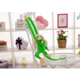Plišana igračka majmun s bebom 70 cm - zelena | shoptok.hr