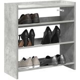 vidaXL Regal za čevlje betonsko siv 60x25x62 cm inženirski les Cene