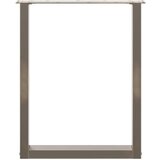 vidaXL Noge za blagovaonski stol U-oblik 2 kom Prirodni čelik 70 x (72-73) cm Čelik | shoptok.hr