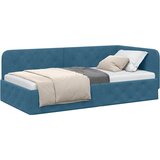  Kutni okvir kreveta Plava 90 x 190 cm Baršun | shoptok.hr