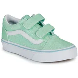 Vans UY Old Skool V GLITTER PASTEL BLUE Zelena