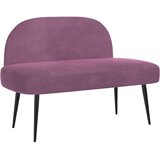 Oblikovana klupa s naslonjačem Ljubičasta 110 x 60 x 76 cm | shoptok.hr