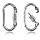 INF Vijčni karabiner iz zlitinskega jekla, komplet 2 — varno zaklepanje, (5000298091) | Shoptok.si