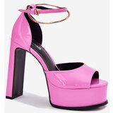 Boto Ladies Sandals On Heel And Platform Pink Beloria | ePonuda.com
